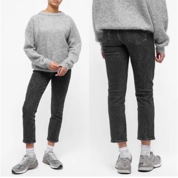 Frame Denim Denim - FRAME Le High Straight Cropped Women’s Jeans in Color Edgey - 23